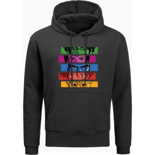 2019 Classic Japanese Anime Movie Cowboy Bebop Hoodie Funny Too Good, Too Bad Print Hoodies Men Winter Tops Harajuku Streetwear