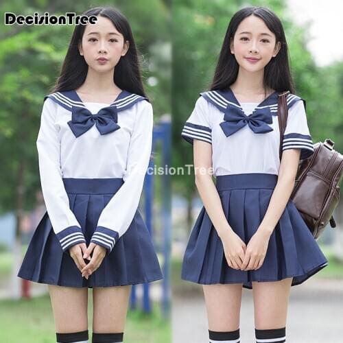 2021 japanese school uniform seifuku school dress uniform girl women sailor suit long sleeve jk school uniforms full sets