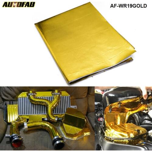 39" x 47"Piece SELF ADHESIVE REFLECT A GOLD HEAT WRAP BARRIER High Quality L For Honda Civic J 99-00 AF-WR19GOLD