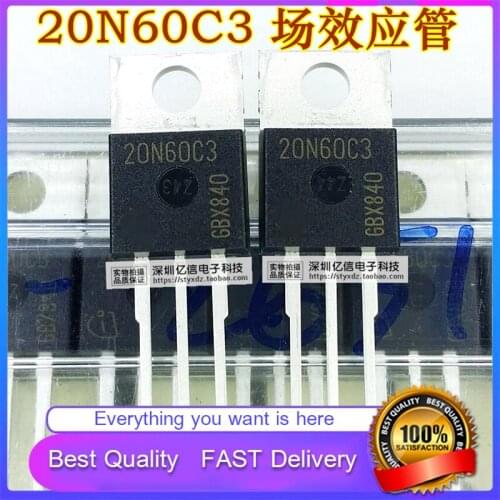 5Pcs/Lot New Original 20N60C3 Field Effect MOS TUBE 600V20A TO-220 TILTA Good Quality