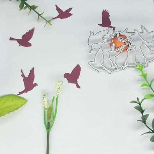 6 small bird metal cutting molds, scrapbooks, photo frames, photo album decorations, DIY, handmade art