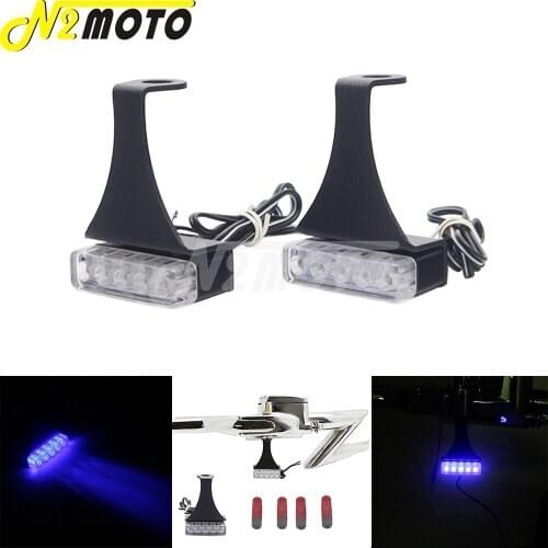 Motorcycle Mini LED 12V Turn Signal Light Brake Lamp License Plate Bracket For Harley Cafe Racer Honda Yamaha Kawasaki Suzuki