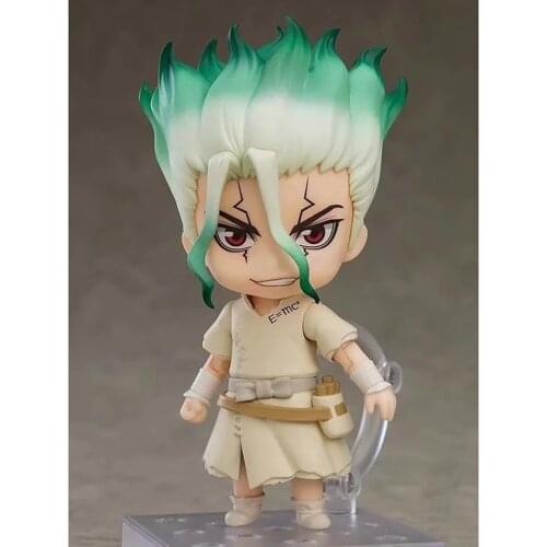 Tronzo Dr. Stone Ishigami Senkuu Qute Version Movable PVC Faces Changable Action Figure Model Animation Toys In Stock