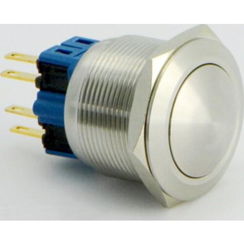 ELEWIND 25mm Domed head Momentary push button switch(PM251B-11/S)