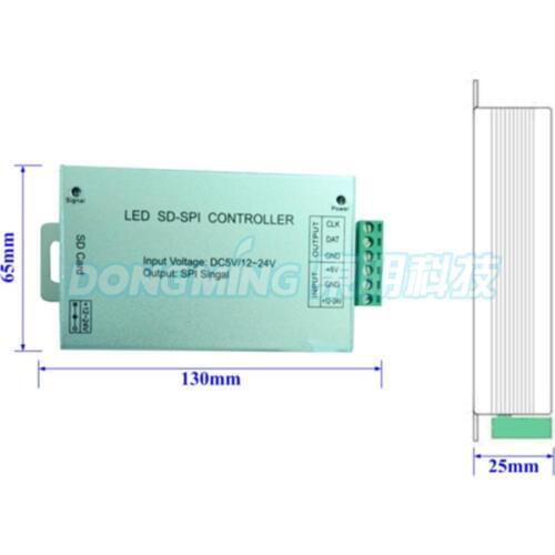 SD Card Controller DC5-24V LED RGB Pixel Controller For Pixel Strip Warranty 1 Year WS2812/LPD8806 DMX Controller Free shipping