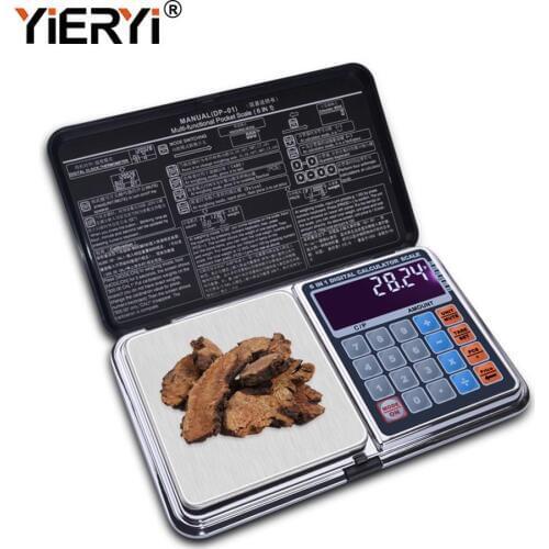 Yieryi 6 in 1 Multi-function Digital Scales Electronic 100g/200g/300g/500g/1000g weight balance With Palm Calculator Design