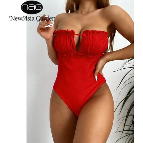 NewAsia Garden Red Swimwear