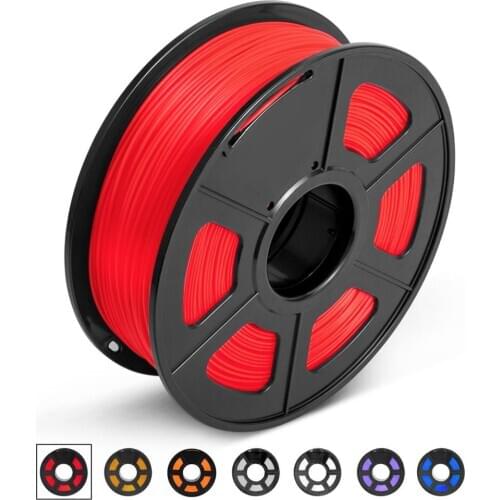 3D Printer Filament PLA 1kg Red Diameter 1.75mm Tolerance +/- 0.02 No Bubble Eco-friendly 3D Pen Printing Material Filaments