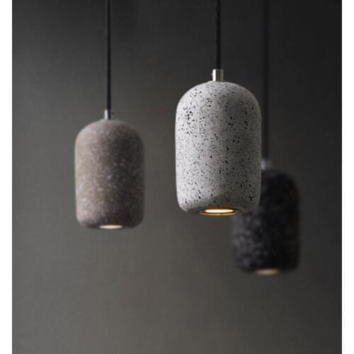 Nordic Industrial Wind LED Pendant Lights Nordic Loft Cement Decor Pendant Lamps Restaurant Cafe Bar Home Hanging Lamp Lighting