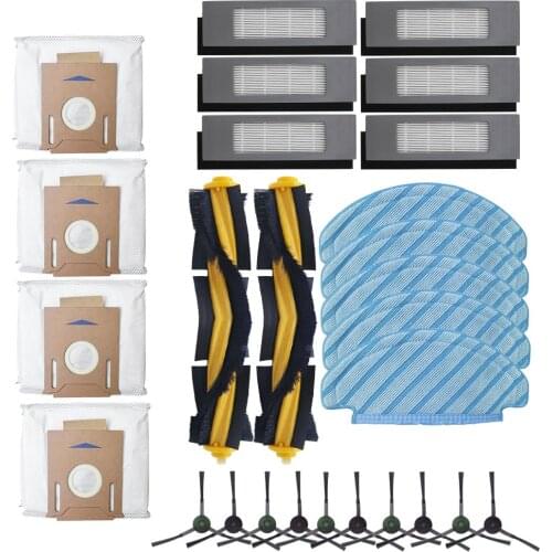 Main / Side Brush For ECOVACS DEEBOT OZMO T8 / T8 AIVI Robot Vacuum Cleaner Dust Bag Filter Disposable Mop Cloth Accessories