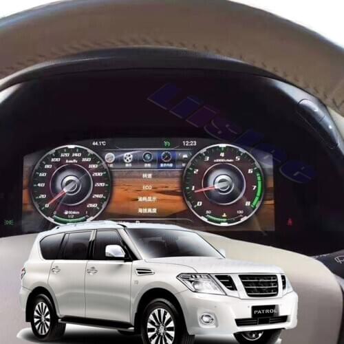 Car Instrument Cluster Dashboard Panel LCD Monitor Multimedia speedometer Miles For Nissan Patrol Armada Y62 2010~2020