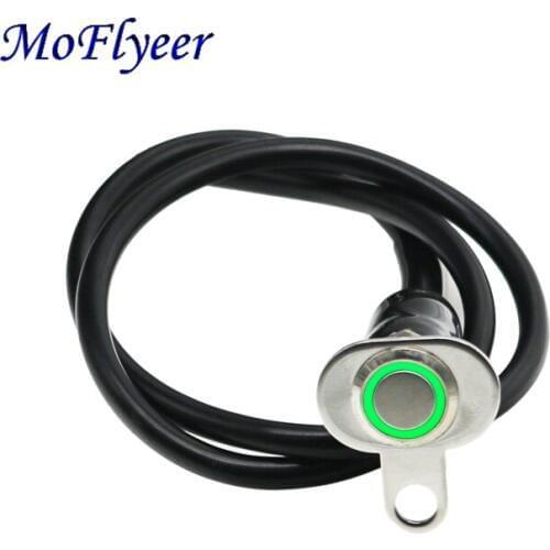 MoFlyeer 3 Color Lights Motorcycle Switch ON-OFF Handlebar Adjustable Mount Waterproof Switches Button 12V Headlight