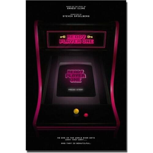 W099 Ready Player One 2018 A Steven Spielberg Film Silk Fabric Wall Poster Art Decor Sticker Bright