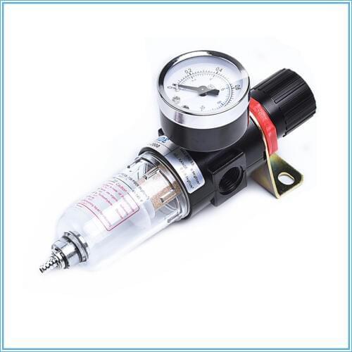 Pneumatic Air Source Treatment Filter AFR2000 Adjustable Pressure Gauge 1/4" Pressure-relief valve