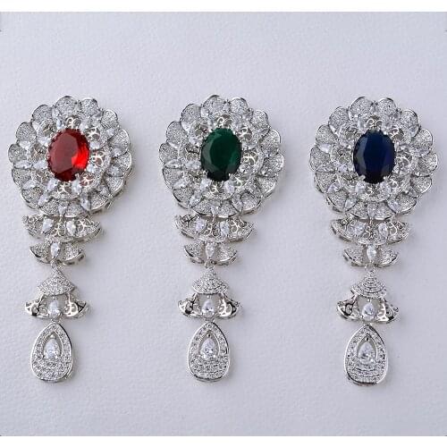 Gold plated cz pave Flower connector and match earring cap DIY Jewelry Making