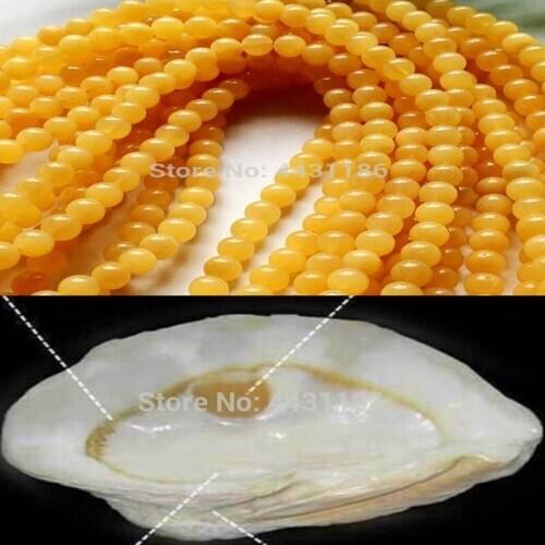 Rare 8mm High-Grade Golden Tridacninae (Giant Clam,tridacna) Mala Prayer 108*bead Bangle+Free Gift Box