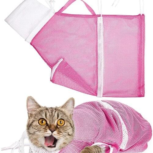 Cat Bath Bag Cat Bath Artifact Adjustable Cat Restraint Bag Cat And Dog Fixed Bag Bath Anti-scratch Nail Trimming Ear Cleaning