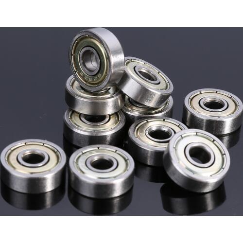 10pcs/Lot New Miniature 625ZZ Ball Bearings 5*16*5mm Mayitr Small Wear Carbon Steel Single Row Deep Groove Radial Ball Bearing