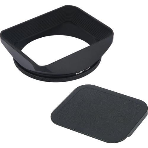 Universal 67mm CNC Aluminum Square Metal Screw-in Mount Lens Hood with Cap for Canon Nikon Sony Fuji Leica Voigtlander 67mm Lens
