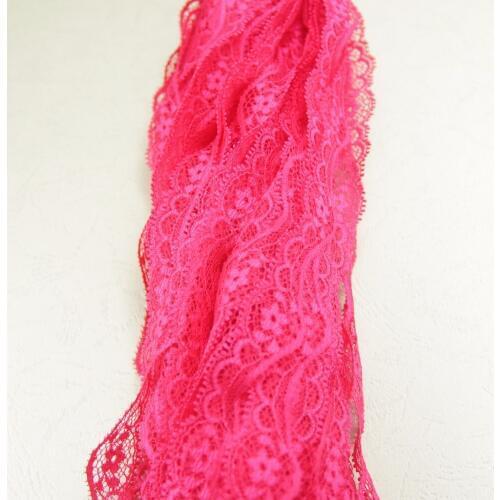Bright cherry NON-Elastic non-stretch Lace trim DIY sewing garment accessories 21mm width 85 yards