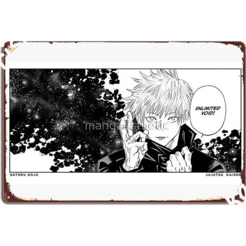 Jujutsu Anime Void Metal Sign personalized Bar Cave Wall Mural Plaques Tin sign Poster