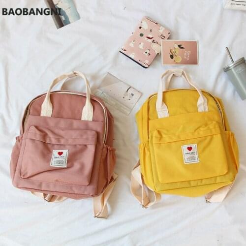 South Korea Lovely Ins Soft Bag Female Student Japanese Harajuku Backpack Small Fresh Purple Backpack