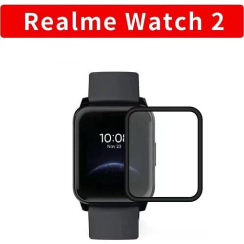 3D Curved Edge Protective Film For Realme Watch 2 Smart Watch Anti-Scratch Screen Protector Cover Accessories (Not Glass)
