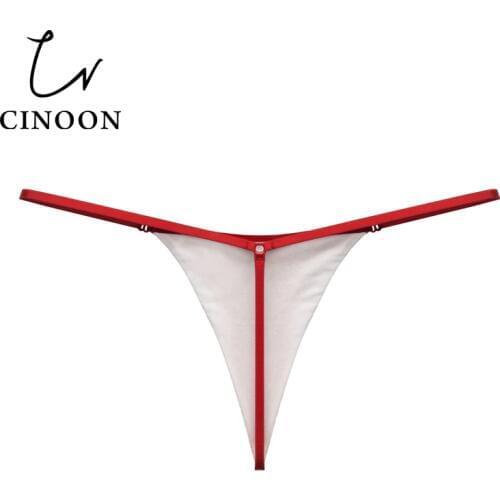 CINOON Hot Sexy Underwear Women Briefs Sexy Low-Waist Thong G string Solid Ladies Panties Fashion Lingerie Breathable Underpants