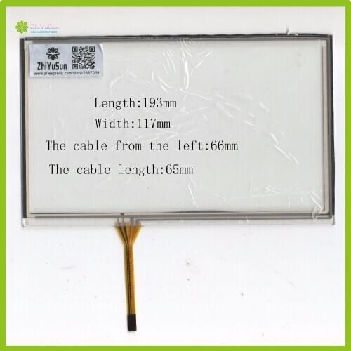ZhiYuSun KDT-2536GT 8Inch 193mm*117mm 4Wire Resistive TouchScreen Panel Digitizer this is compatible 193*117