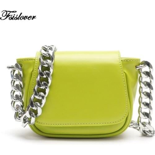 2021 European American fashion brands Women Bags Designer leather Chest Bags Vintage metal Chain Crossbody Bags For Women