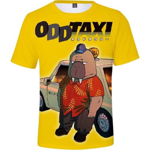 2021 New 3d T-shirts Odd Taxi Harajuku T Shirt Women Men Summer Short Sleeve Anime Tees Tops Casual Streetwear Hot Sale