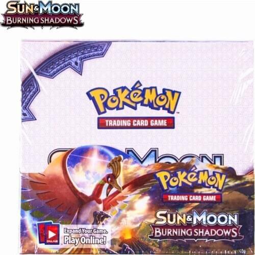 324Pcs Pokemon Card Sun & Moon Burning Shadows Box (Pack of 36) Trading Card Game Kids Collection Toys