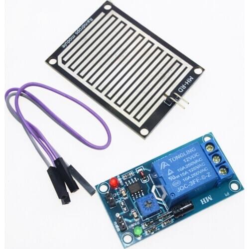 5pcs/lot DC 12V Rain water sensor module + Relay Control Module
