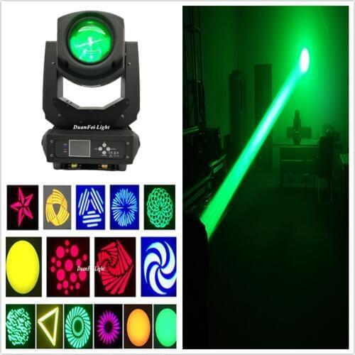 6 Unites lyre led avec gobos 200w spot led moving head zoom light led spot head dmx