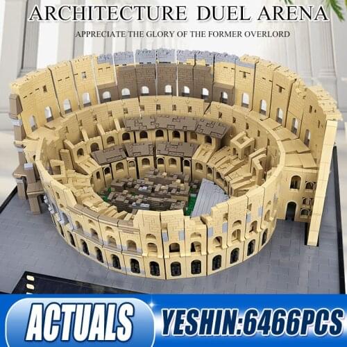 6466pcs The Colosseum Big City Street View Model Building Blocks Architecture Toys For Kids Childs Boys Birthday Christmas Gift