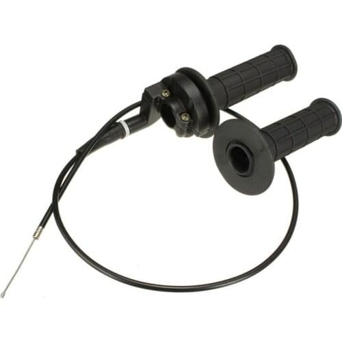 7/8'' Quick Action Twist Throttle Hand Grip & Cable ATV Quad Pit Dirt Bike 110cc