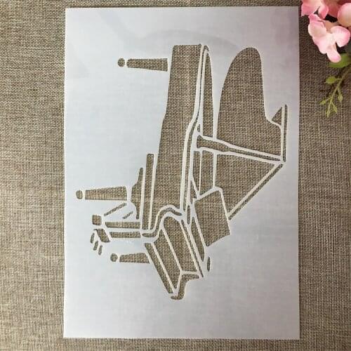 A4 29cm Piano DIY Layering Stencils Wall Painting Scrapbook Coloring Embossing Album Decorative Template