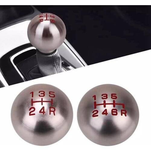 Aluminum 5/6 Speed JDM Ball Shape Shift Gear Knob M10*1.5 For Honda Fit Civic City FD2 FN2 EP3 TYPE R DC2 DC5 AP1 AP2 S2000 F20C