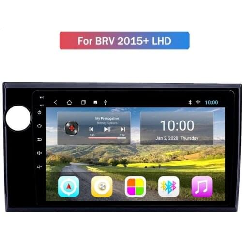 Android 10.0 System Quard Core 2G+32G WIFI HD 1024*600 Car GPS Nagavition For Honda BR-V / BRV 2015- LHD Multimedia Player