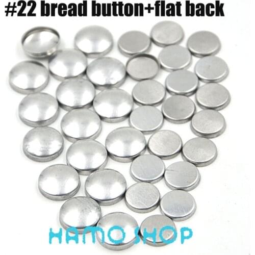 Free Shipping 200 Sets/lot #22 1.3cm/13mm Bread Shape Round Fabric Covered Cloth Button Cover Metal Jewelry Accessories