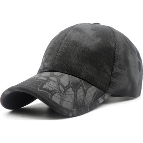 Men Camouflage Hunting Army Baseball Caps Python Pattern Tactical Fishing Cap Adjustable Snapback Hats For Women