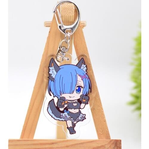 WL0734 RE:Zero Keychain Anime Keyring Accessories