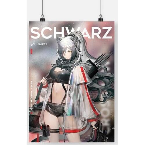 Schwarz Arknights Canvas Poster Painting Wall Art Decor Living Room Bedroom Study Home Decoration Prints