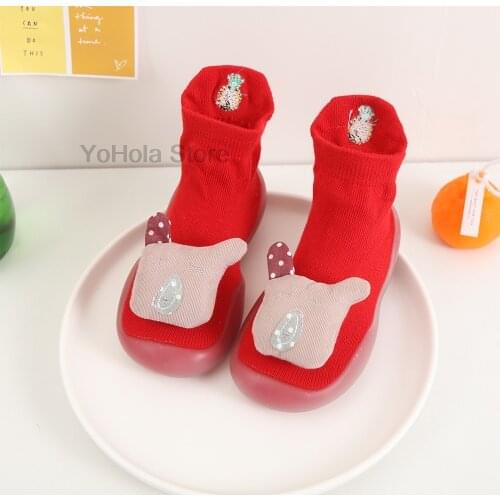 Baby Socks Shoes Girls Boys Cartoon Cute Non-slip Spring Autumn Soft Toddler Floor Casual PInk First Walker Shoes for Newborns