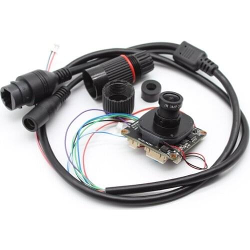 HD 3MP 4.0mp Blacklight low illumination Double light H.265 AI IP Camera Module CMOS Board Color + lens ircut cable
