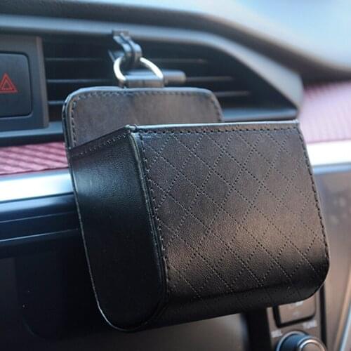 PU leather car socket vents trash can car phone seat bag storage bag for Acura RLX CL EL CSX ILX MDX NSX RDX RL SLX TL TSX Vigor