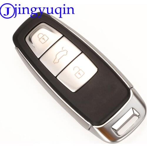 Jingyuqin 3 Buttons Replacement Remote Car Key Shell Case For Audi A4L A5 A6 A6L A7 A8 A8L Q5