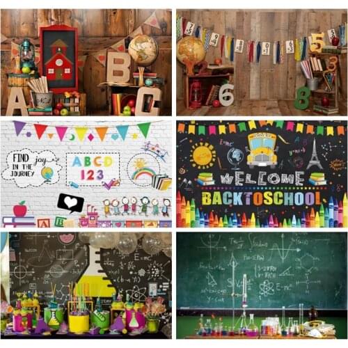 Laeacco Blue Sky White Clouds Sun Colorful Pencils Baby Birthday Photography Backgrounds Photographic Backdrops For Photo Studio