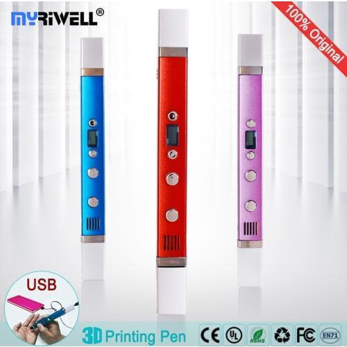 Myriwell 3d pen 3d pens,LED display,USB Charging,3d pen doodler,Support mobile power supply,3d drawing pen-3d-pens Creative