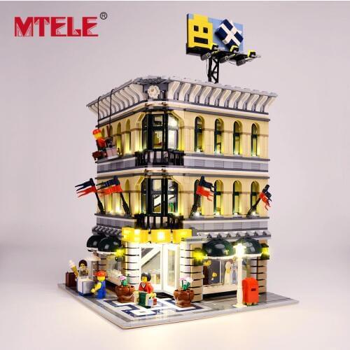 MTELE Brand LED Light Up Kit For 10211 Grand Emporium (Not include the model)